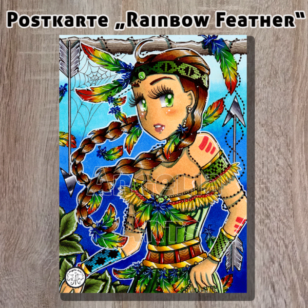 Postkarte_RainbowFeather_1